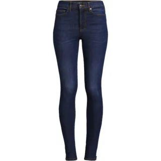 Skinny Fit Jeans High Waist, Damen,  Blau, Baumwoll-Mischung, by Lands' End