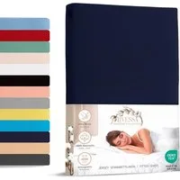 livessa Spannbettlaken Jersey Spannbettlaken Bettlaken Baumwolle weich Rundumgummi, Jersey, Gummizug: Rundumgummizug, In 9 Größen und vielen Farben erhältlich aus 100% Baumwolle