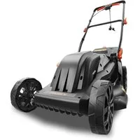 FUXTEC Elektrorasenmäher FX-RME43, 43 cm Schnittbreite, 43 cm Schnittbreite, 45 L Fangkorb, 220 V, 1200 Watt