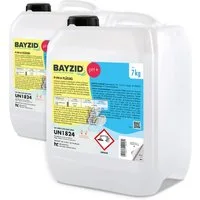 Höfer Chemie GmbH Poolpflege 2x 7 kg BAYZID® pH Plus flüssig für Pools, Zuverlässige Regulierung des pH-Werts