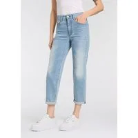 Herrlicher Tapered-fit-Jeans Gila HI Tap Denim mit seitlichem Keileinsatz