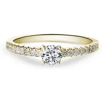 Adam & Eve Verlobungsring Brillantring 585/- Gold, Weißgold, Rotgold 0,25 / 0,32 ct. / 0,42 ct. (mit 17 Diamanten, AES05), inklusive Ringbox & Echtheitszertifikat - Gravur möglich