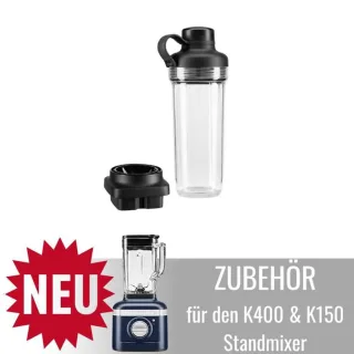 Zubehör für KitchenAid Artisan K400 & K150 Standmixer: 500ml...