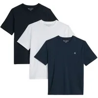 Marc O'Polo T-Shirt Herren T-Shirt 3er Pack Baumwolle (Packung, 3er Pack)