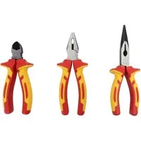 Primaster Zangenset Primaster Zangen-Set 3-teilig VDE Kombizange
