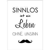 artissimo Deco-Panel Bild 29x41 cm / Spruchbild lustig / Wandbild modern / Geschenk Spruch, lustige Typografie: Humor Leben