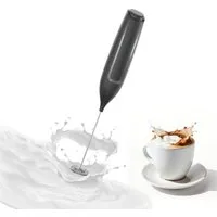 muchen Milchaufschäumer Elektrische Milchaufschäumer Stab Edelstahl für Kaffee Latte Macchiato