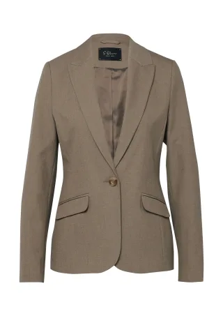 s.Oliver BLACK LABEL - Indoor-Blazer braun - Gr. - 48