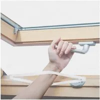 LuxusKollektion Insektenschutz-Fensterrahmen Fliegengitter Dachfenster Reißverschluss ohne Bohren 130 x 150 cm Weiß