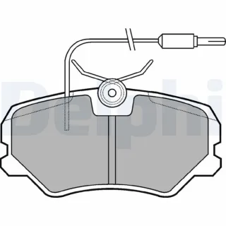 Delphi Bremsbel?ge vorne Peugeot 306