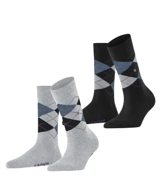 Burlington Socken "Everyday Argyle" 3er Pack, atmungsaktiv