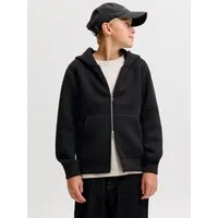 Jack & Jones Junior Kapuzensweatjacke JCOLEGACY SWEAT SCUBA ZIP HOOD SN JNR Materialmix, locker geschnitten
