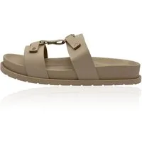 Nowaland Damen Sandalen – Leichte Pantoletten mit dekorativen Riemen Pantolette Sommerlich, leicht, bequem und stilvoll kombinierbar
