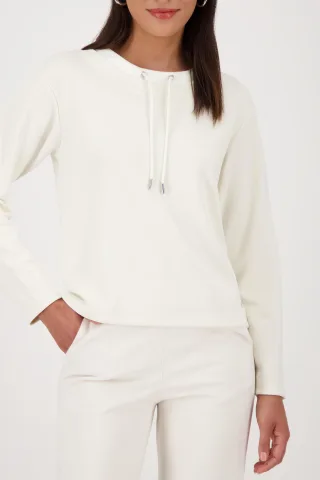 monari - Sweatshirt mit Schmuckdetail cashmere - Gr. - 44