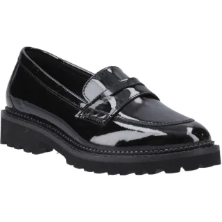Hush Puppies Grazia Mädchenschwarze Slipper Aus Leder