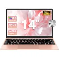 bvate Laptop, 14 Zoll, N4020, 6GB RAM, 256GB SSD Notebook Notebook (35 cm/14 Zoll, Celeron N4020 N4020 Celeron N4020, Celeron N4020, 6 GB, 256 GB SSD, 180° Drehung/Low Blue Light-Zertifizierung/Deutsche Tastaturaufkleber)
