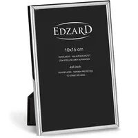 EDZARD Bilderrahmen Genua, versilbert und anlaufgeschützt, für 10x15 cm Foto