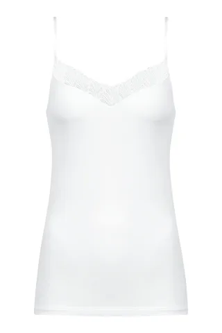 Mey - Spaghetti Top weiss - Gr. - 42