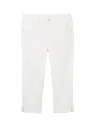 Tom Tailor - TTKATE CAPRI Jeans mit Bio-Baumwolle white - Gr. - 29