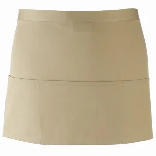 Premier Ladies/Womens Colours 3 Pocket Schürze (2er-Pack) (Khaki)