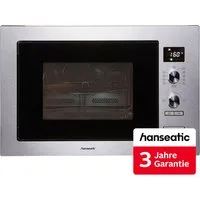 Hanseatic Einbau-Mikrowelle AC034B8S-S0EE, Umluft, Grill, Mikrowelle, 34 l, inkl. 3 Jahre Herstellergarantie