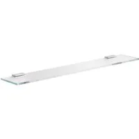 Keuco Wandboard Moll 50 cm, aus Cristallinglas, Halterungen aus Metall, verchromt, Wandmontage