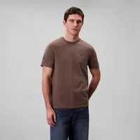 Calvin Klein Jeans T-Shirt SS SMOOTH CTTN SOLID CREWNK TEE mit Logo
