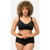 Ulla Popken Bustier-Bikini Bikini-Top Drapierung Softcups Träger verstellbar