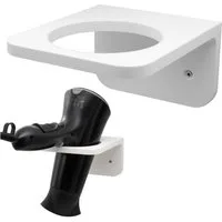 TSB Werk Badezimmer-Set Föhnhalter Haartrocknerhalter Wohnwagen Wohnmobil, Föhnhalterung, Halter, Universal