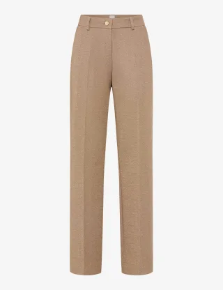 Brax Damen Flatfronthose Style MAINE DESERT, Beige, Gr. 32