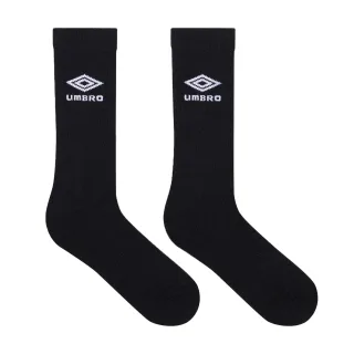Umbro - "Staple 1/2" Sportsocken für Herren, Frottee (3er-Pack) (Schwarz/Weiß)