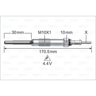 Valeo Gl?hkerze Opel Antara Cascada Insignia Zafira 2,0