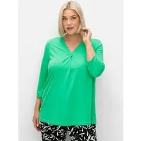 Sheego T-Shirt 3/4-Arm-Shirt 3/4-Arm in leichter A-Linie
