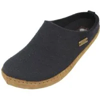Haflinger Emils Toffel Filzpantoffel Hausschuh mit Ledersohle Unisex Hausschuh