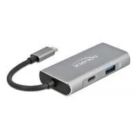Externer USB 3.2 Gen 2 USB Type-C Hub, USB-Hub grau, USB-C