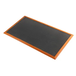 Sorb Stance™ 580 Notrax Arbeitsplatz-Gummimatten Schwarz/Orange | Größe: 91cm per 30cm