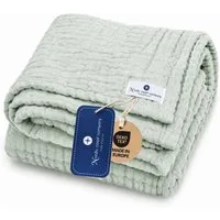 Babydecke Babydecke Musselin Kuscheldecke Puckdecke Baby & Neugeborene, Nordic Coast Company, Sommerdecke, Puck-u. Stilltuch, Einschlagdecke, Baumwolle atmungsaktiv