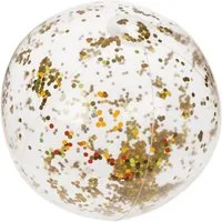 Out of the Blue Wasserball Strandball aufblasbar mit gold Glitter Beach Ball Wasserball (1-St), mit Glitter-Füllung