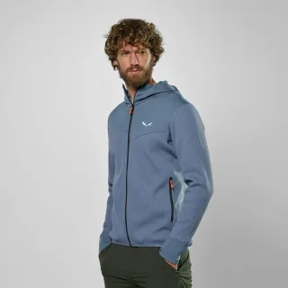 SALEWA - Puez Waffle Hybrid Polarlite Kapuzenjacke Herren - Blau (Gr.46)
