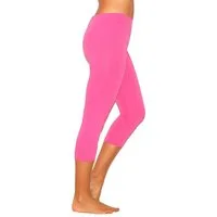 YESET Caprihose Damen 3/4 Capri Leggings Baumwolle ROSA M Capri kurze Leggings