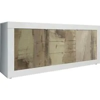 Home affaire Sideboard Basic Breite 210 cm, Kommode 2 Türen, 3 Schubkästen, Anrichte, Metallgriff, moderne Rahmenoptik, viel Stauraum, Farbauswahl
