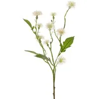 Kunstzweig Kunststoff Wiesen-Flockenblume Holla, weiß, 55cm Flockenblume, artplants, Höhe 55.0 cm