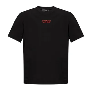 Dsquared2 Loves You Logo Schwarzes T-shirt