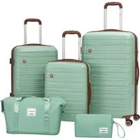 Travelhouse Trolleyset Ascona, 4 Rollen, (Spar-Set, 5 tlg., Hartschalen Trolley-Set 5-teilig)