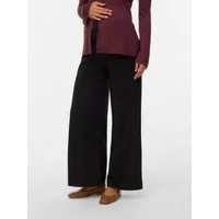 Mamalicious Jerseyhose MLAMILA WIDE JRS PANTS HW NOOS Materialmix, regular fit, high Waist