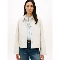 Tommy Hilfiger Kurzjacke COTTON SHORT JACKET mit aufgesetzten Taschen, Relaxed Fit