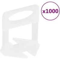 vidaXL Nivelliersystem Fliesen-Nivellierclips 1000 Stk. 1,5 mm