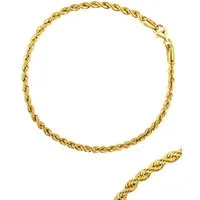 Antares Gold Goldarmband Isabel 14K Gold Damen Armband – Edles Seil Design, 18 cm, (585) Echtgold