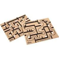 Labyrinth Ersatzplatten, Geschicklichkeitsspiel braun/schwarz
