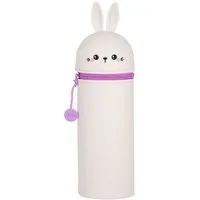 Legami Federmäppchen Federmäppchen Hase 2 in 1 aus weichem Silikon
